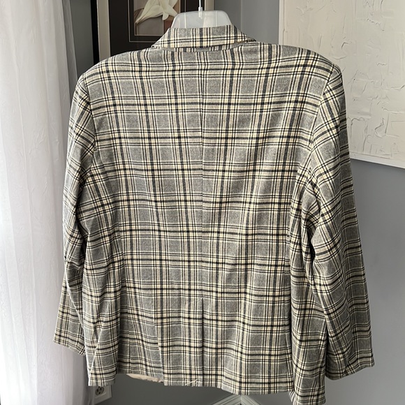 Nine West Double Breasted Blazer Plaid XXL - Picture 6 of 8